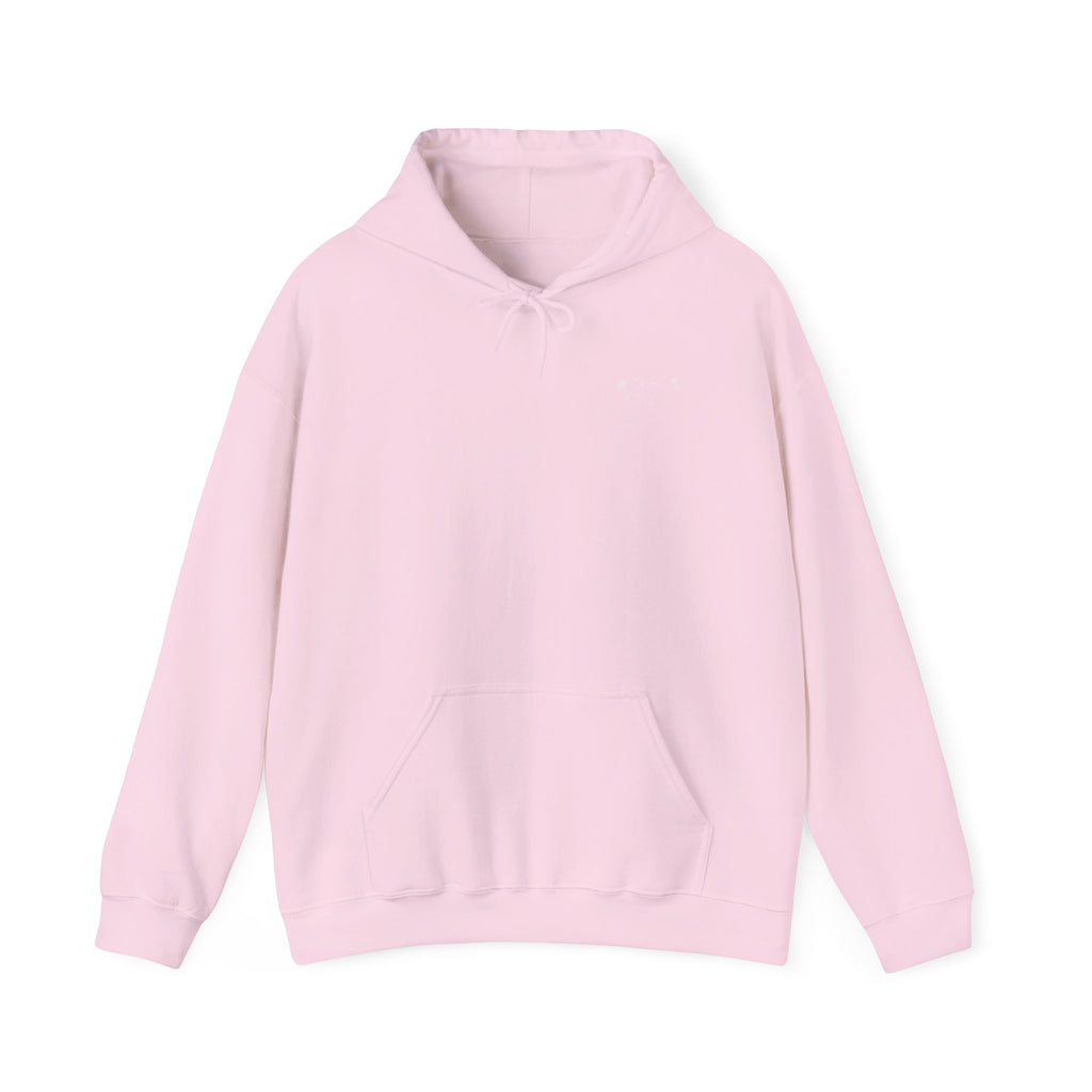 Floral Line Art Hoodie — 'Grow Through It'