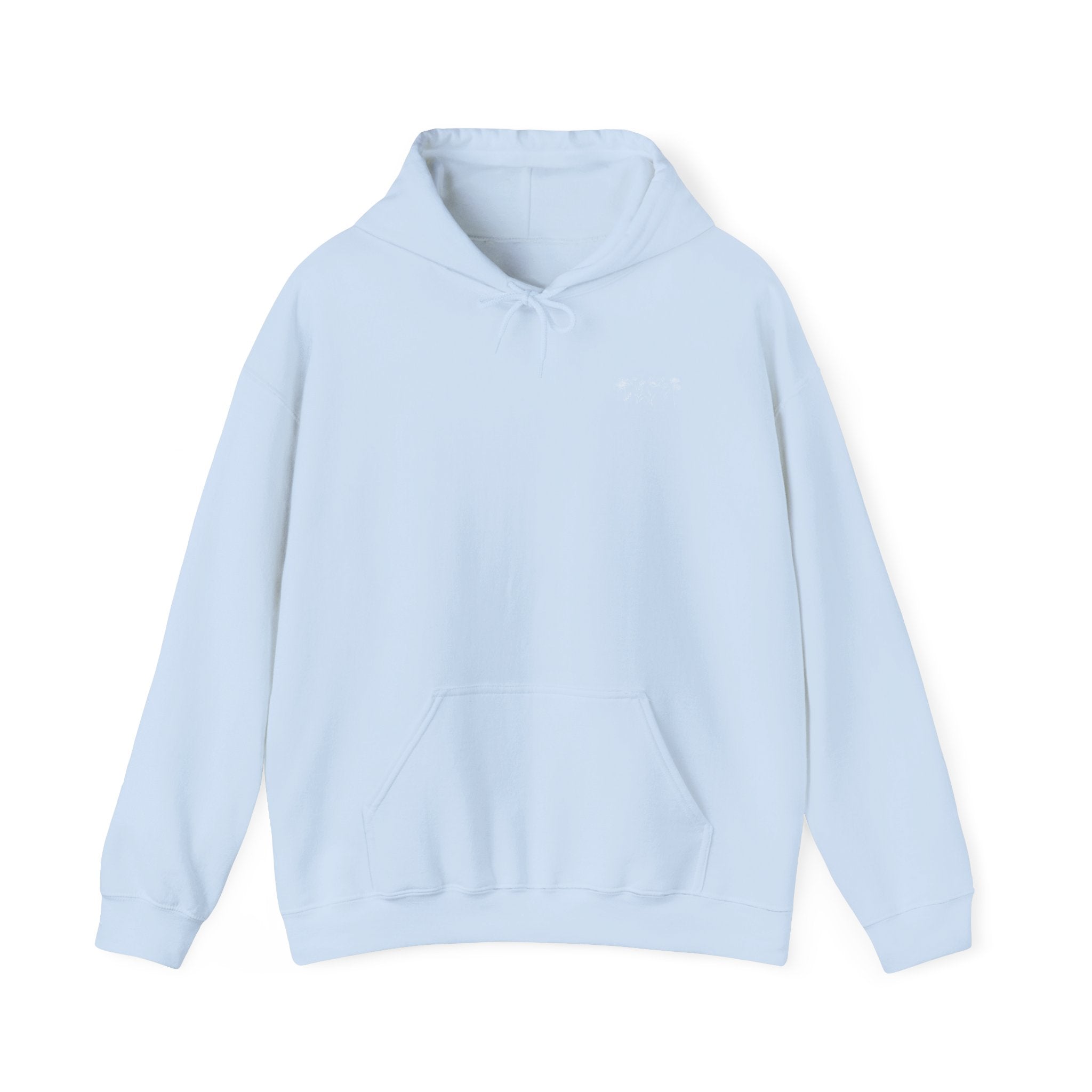 Floral Line Art Hoodie — 'Grow Through It'