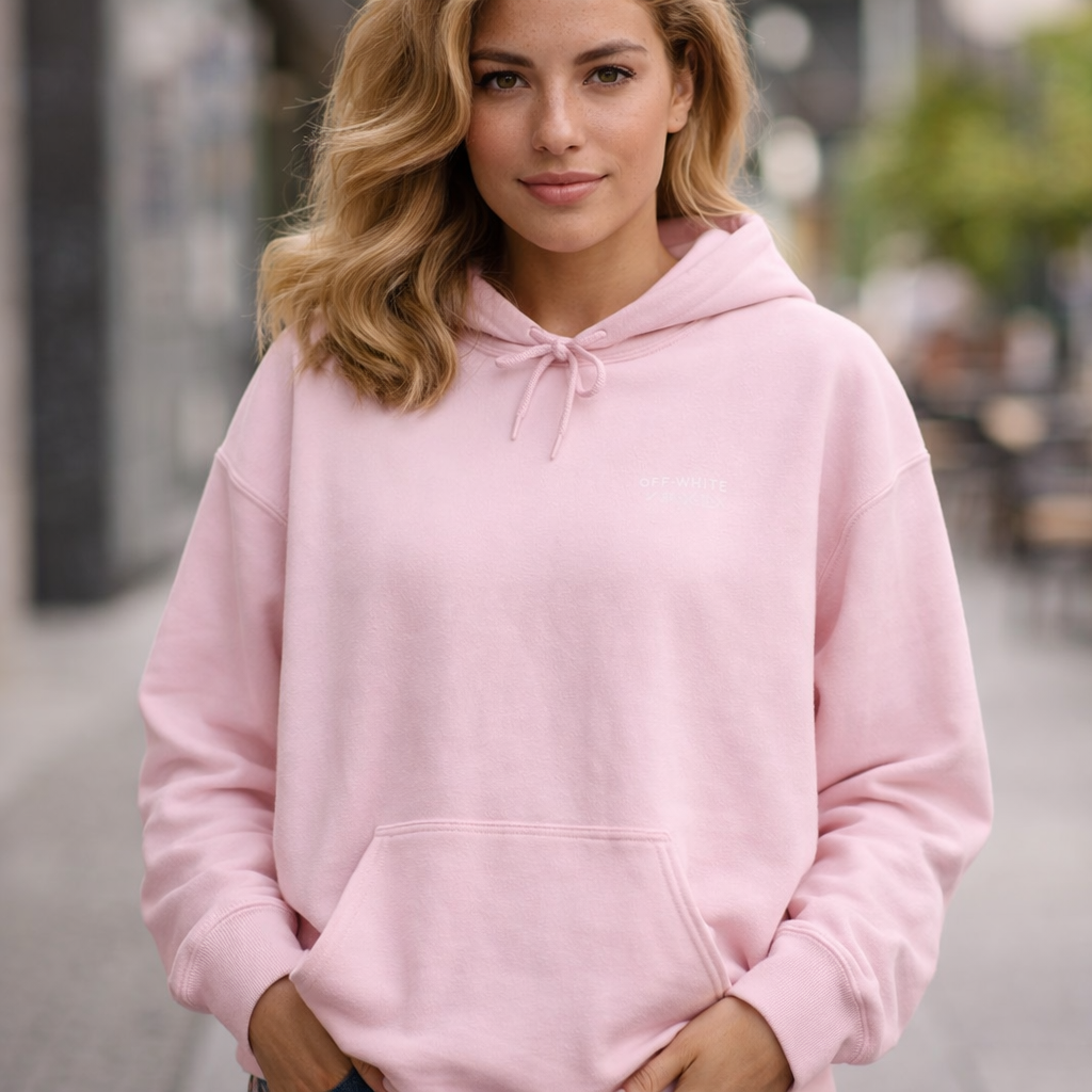 Floral Line Art Hoodie — 'Grow Through It'